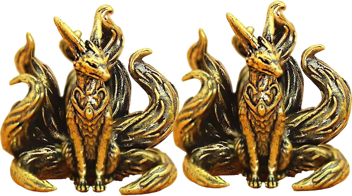 FormaHaven Brass Decorative Sculpture – Elegant Desktop Ornament