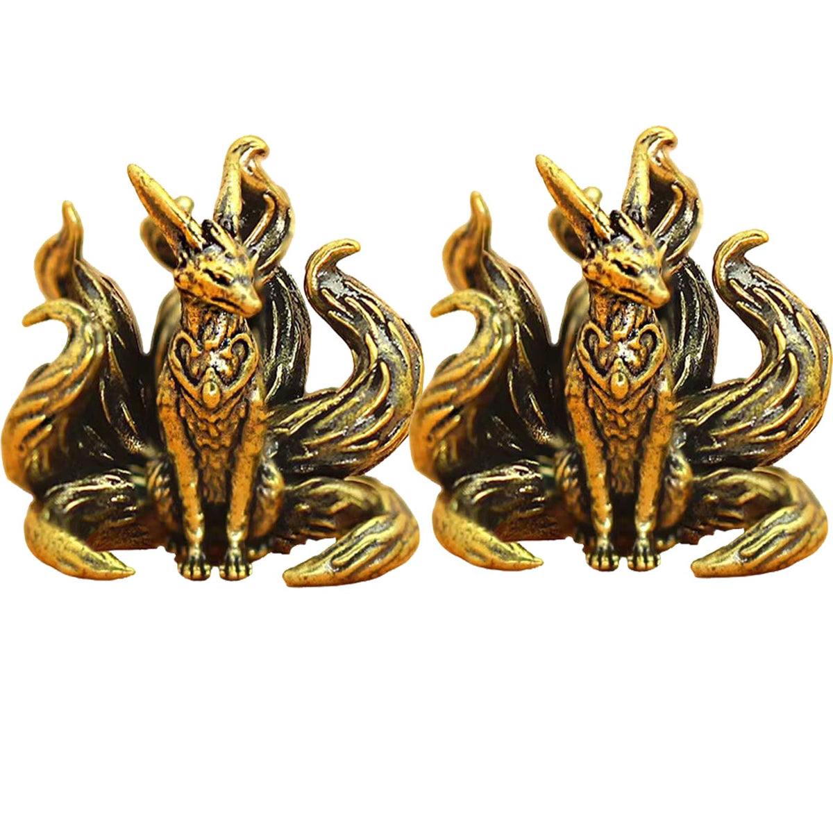 FormaHaven Brass Decorative Sculpture – Elegant Desktop Ornament