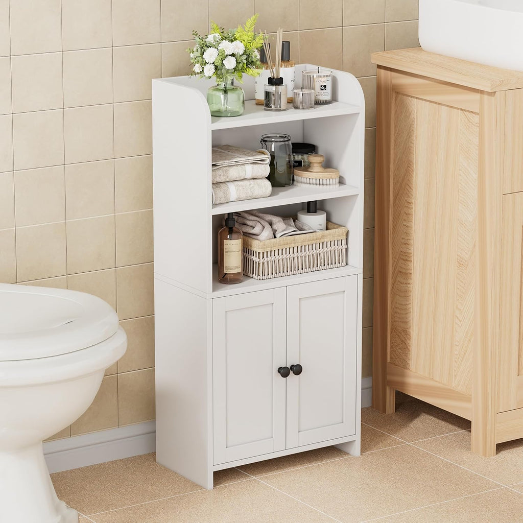 FormaHaven Slim Bathroom Storage Cabinet – Compact Floor Organizer