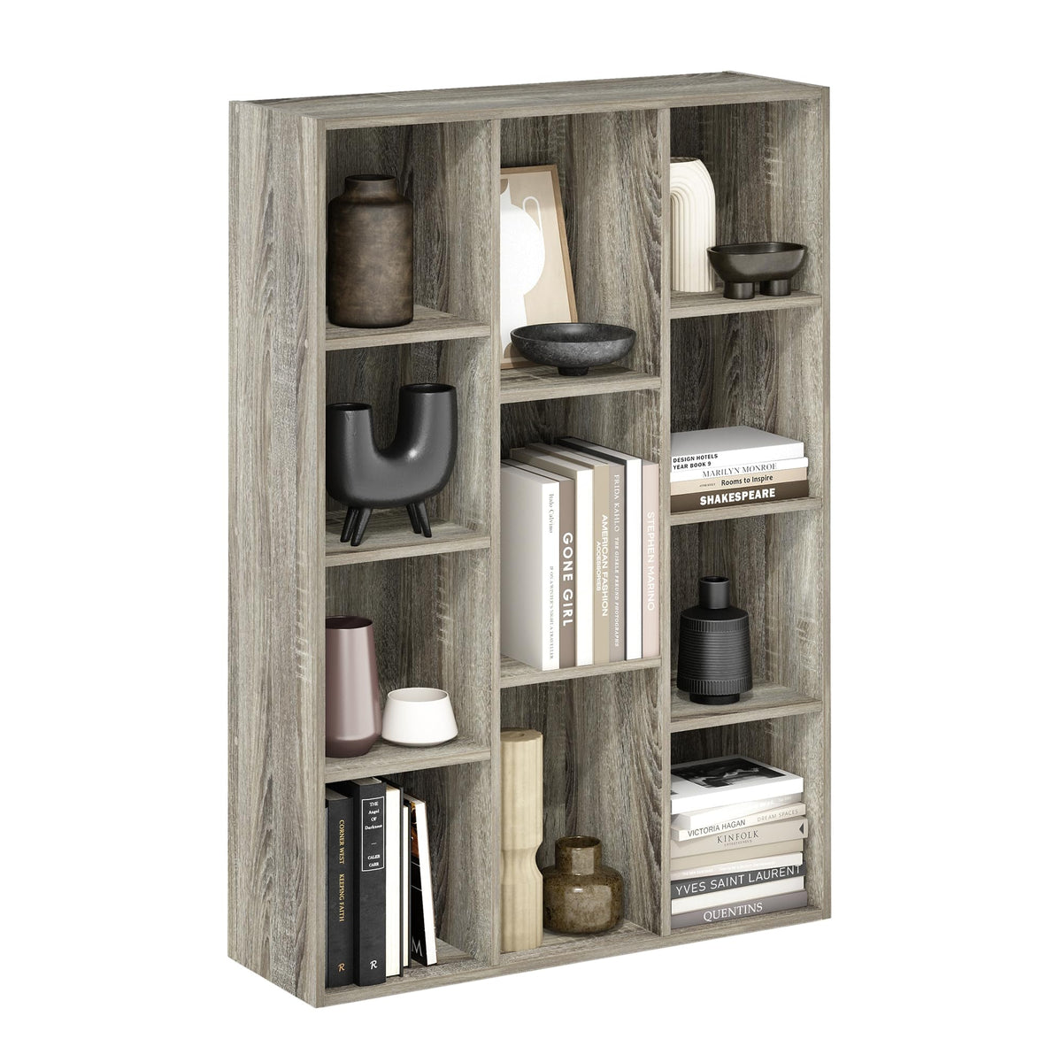 FormaHaven 5-Cube Bookshelf – Modern Open Storage Organizer
