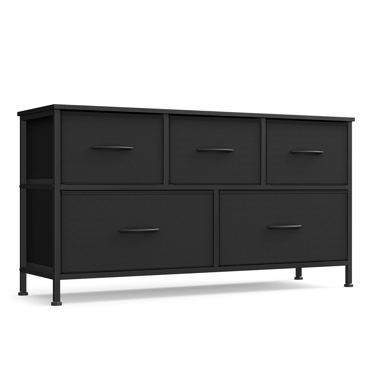 FormaHaven 4-Drawer Fabric Dresser with Steel Frame – Modern Storage Tower