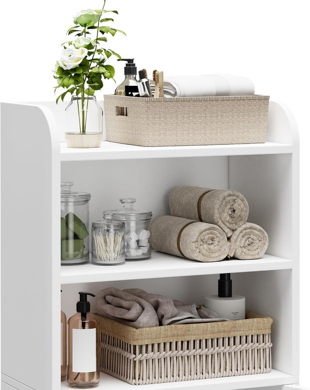 FormaHaven Slim Bathroom Storage Cabinet – Compact Floor Organizer