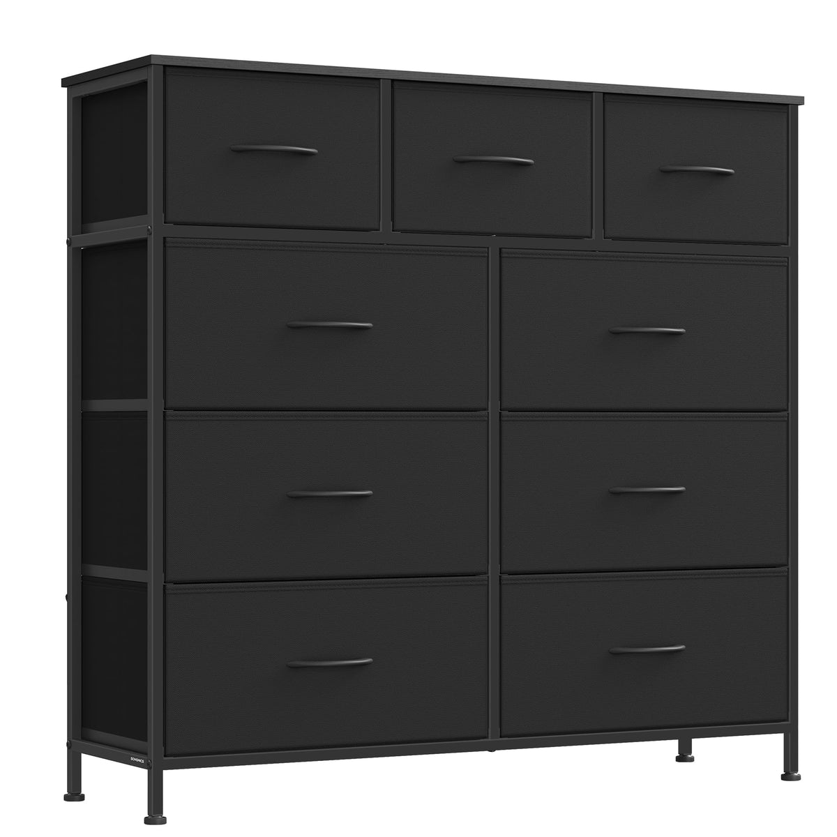 FormaHaven 4-Drawer Fabric Dresser with Steel Frame – Modern Storage Tower