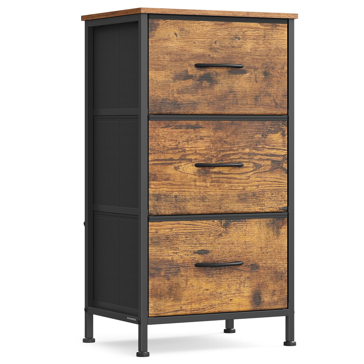 FormaHaven 4-Drawer Fabric Dresser with Steel Frame – Modern Storage Tower