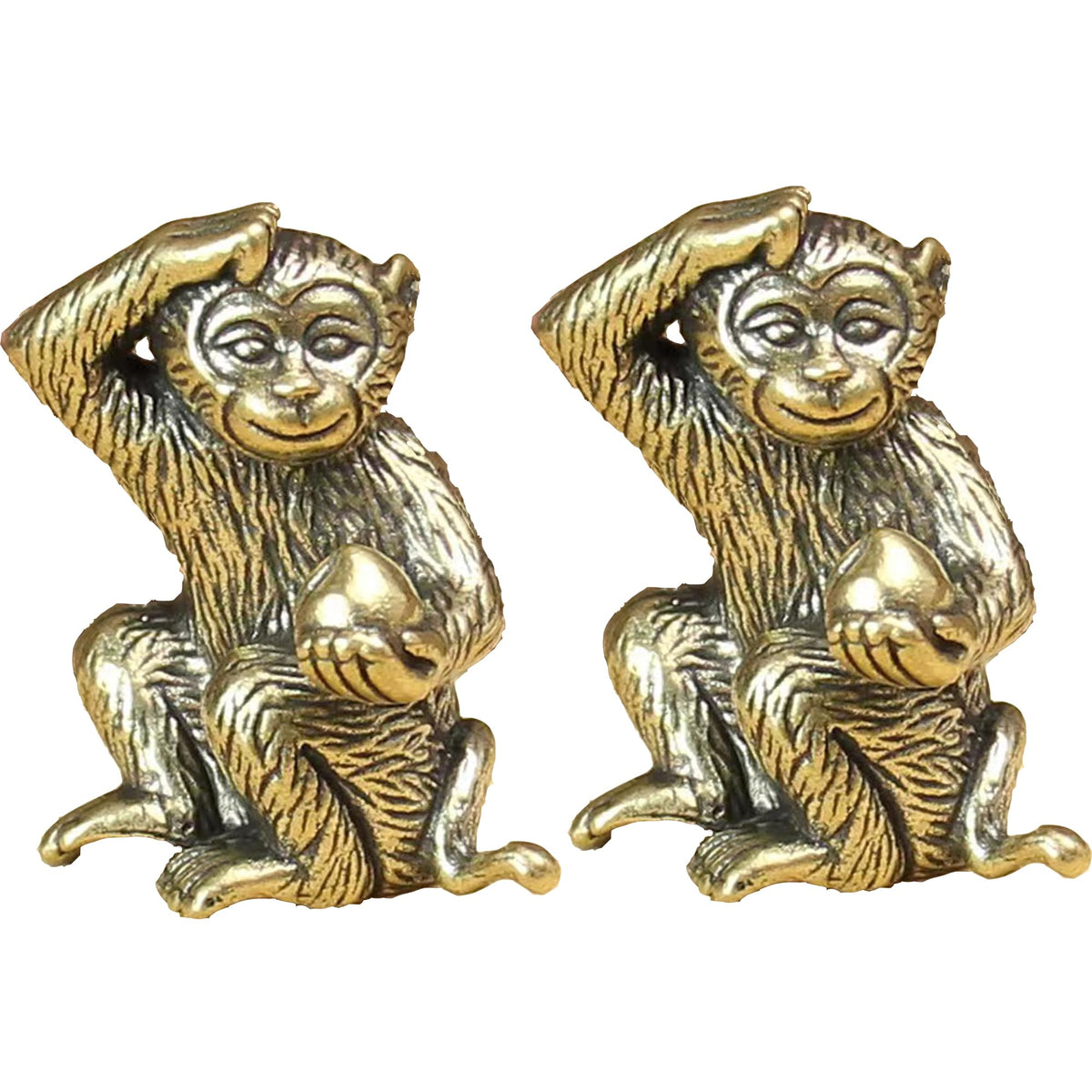 FormaHaven Brass Decorative Sculpture – Elegant Desktop Ornament