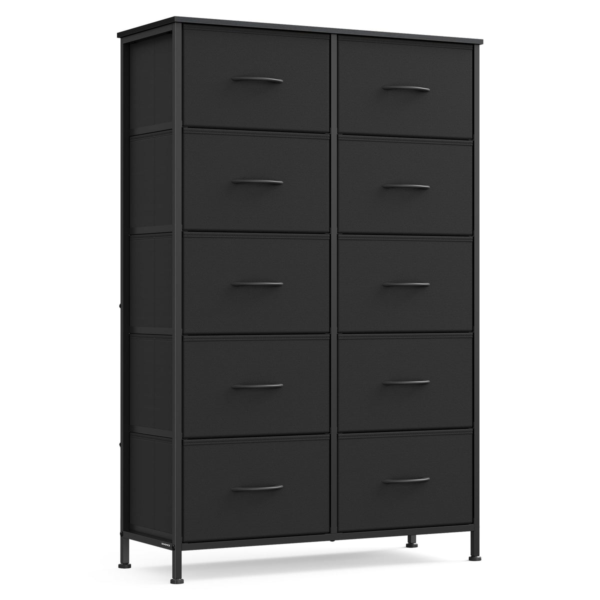 FormaHaven 4-Drawer Fabric Dresser with Steel Frame – Modern Storage Tower