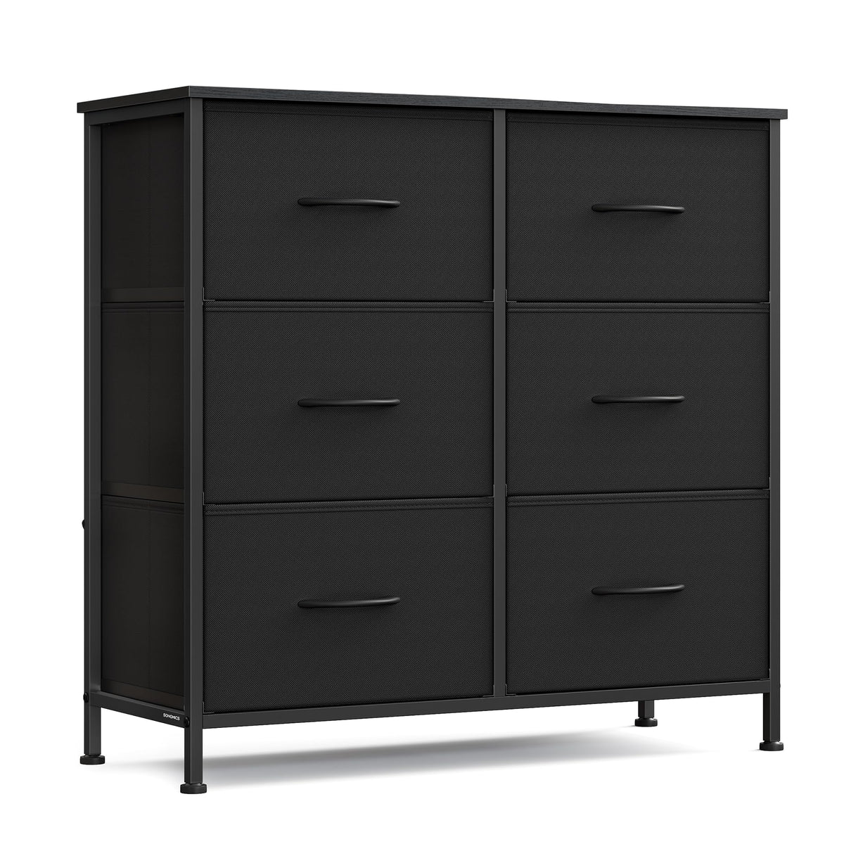 FormaHaven 4-Drawer Fabric Dresser with Steel Frame – Modern Storage Tower