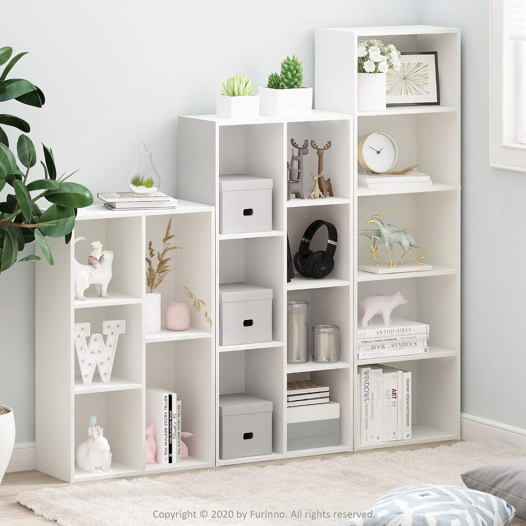 FormaHaven 5-Cube Bookshelf – Modern Open Storage Organizer