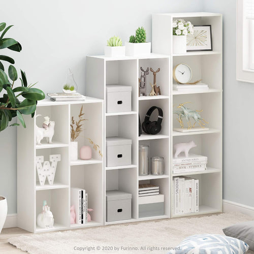 FormaHaven 5-Cube Bookshelf – Modern Open Storage Organizer