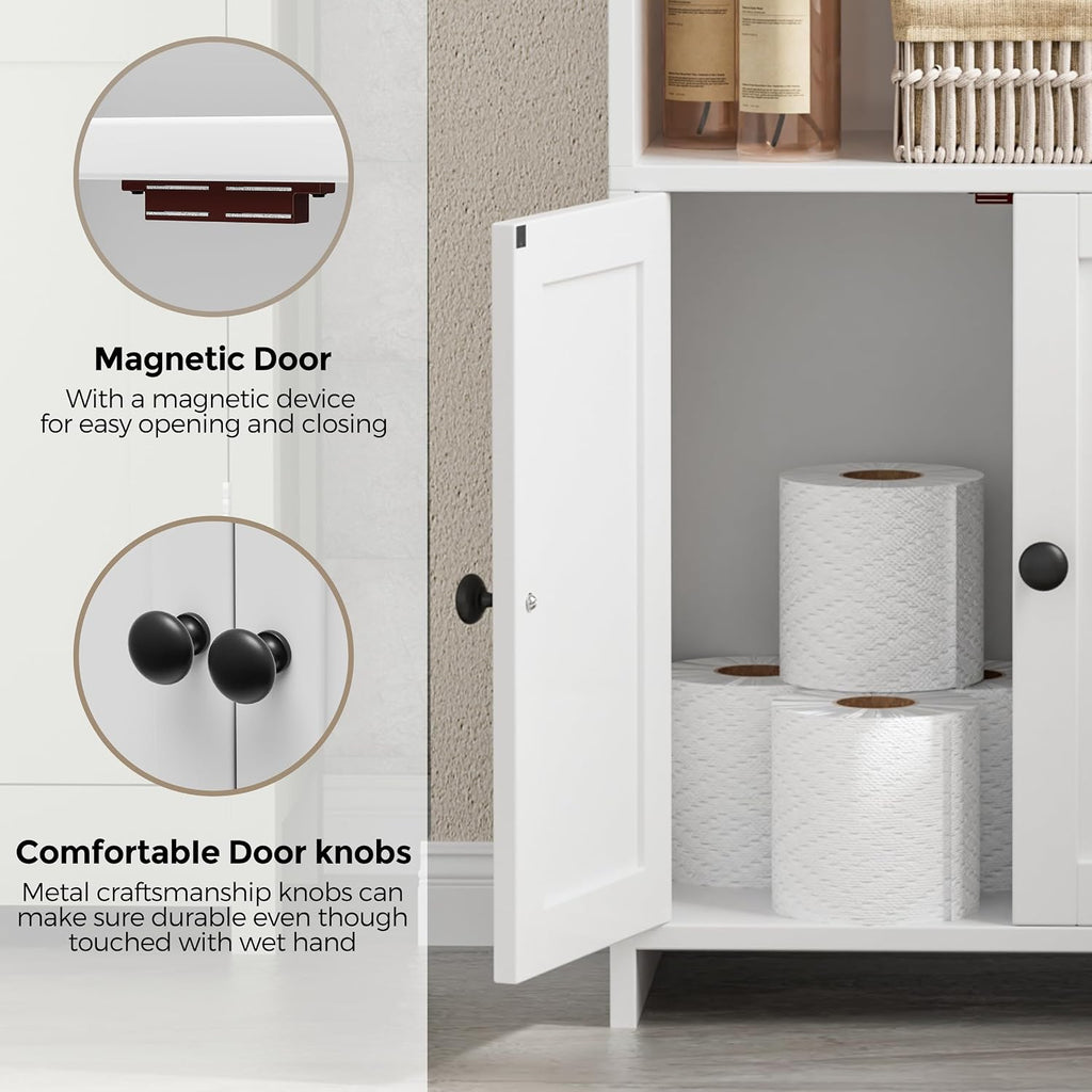 FormaHaven Slim Bathroom Storage Cabinet – Compact Floor Organizer