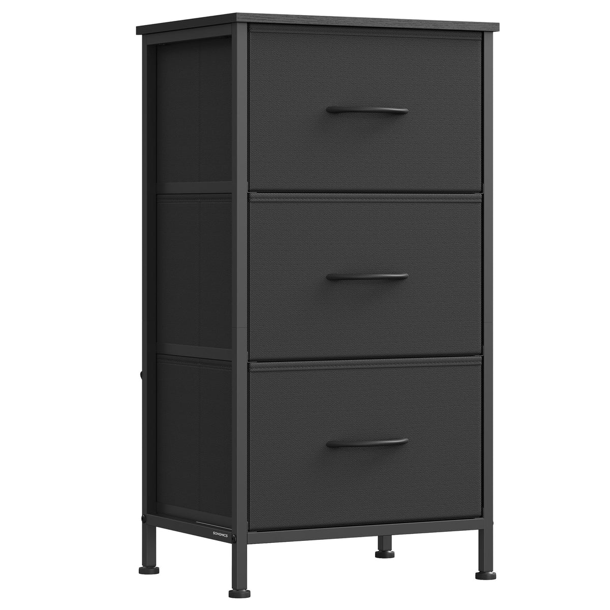 FormaHaven 4-Drawer Fabric Dresser with Steel Frame – Modern Storage Tower