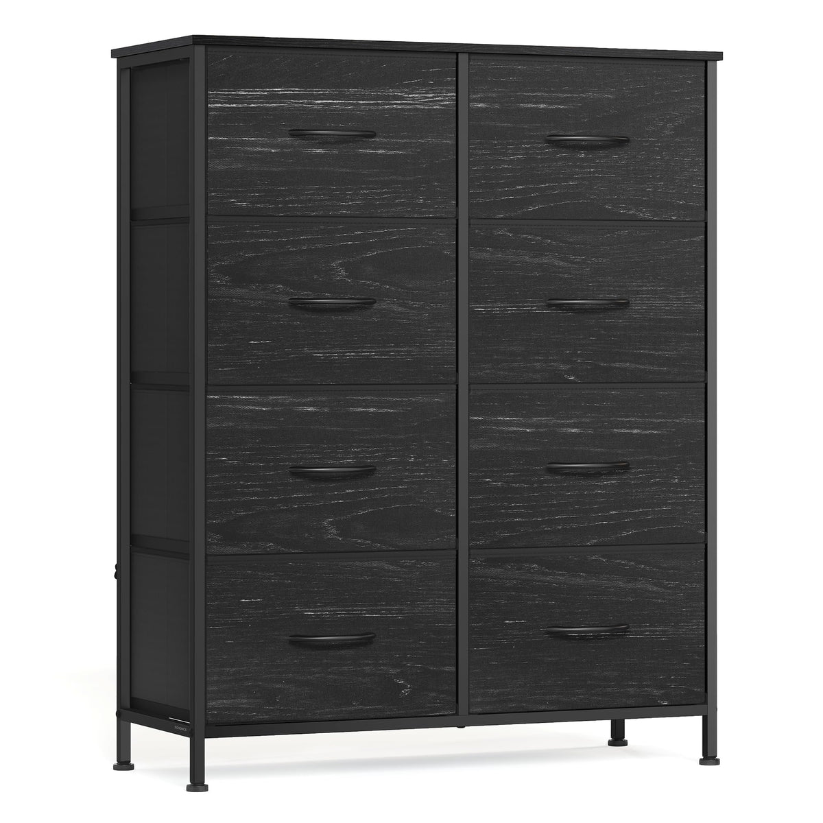 FormaHaven 4-Drawer Fabric Dresser with Steel Frame – Modern Storage Tower