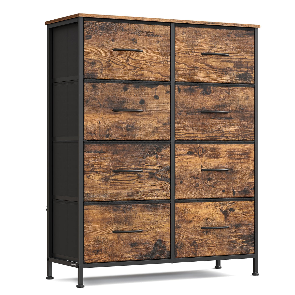 FormaHaven 4-Drawer Fabric Dresser with Steel Frame – Modern Storage Tower