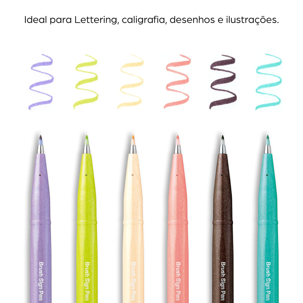 Pentel Brush Sign Pen Dark Brown