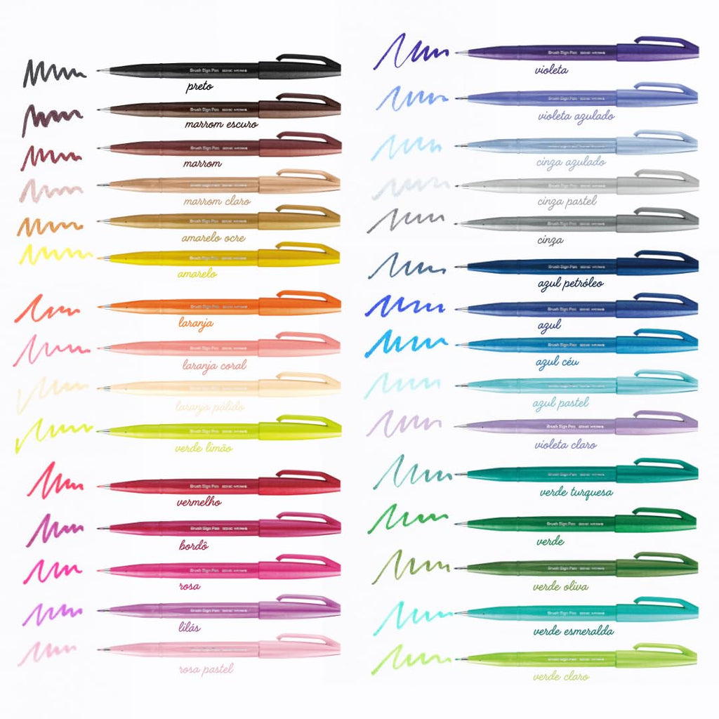 Pentel Brush Sign Pen Dark Brown